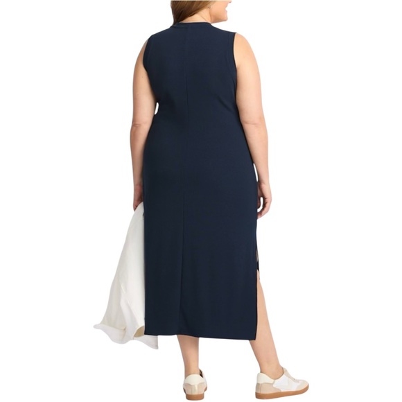 Nine Britton Navy Reilly V Neck Shift Dress Size 2X Stitch Fix NEW - Picture 3 of 6